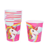 6pcs/lot Cartoon Unicorn Theme Party Paper Hats