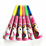 6pcs/lot Cartoon Unicorn Theme Party Paper Hats