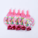 6pcs/lot Cartoon Unicorn Theme Party Paper Hats
