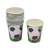 World Cup Football Paper Cupcake Set (12 wraps+12 topper)