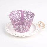 50pcs Laser Cut Cupcake Wrappers
