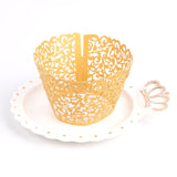 50pcs Laser Cut Cupcake Wrappers