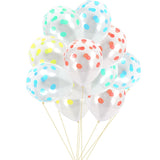 10pcs 12 inch Clear Transparent Polka Dots Balloons