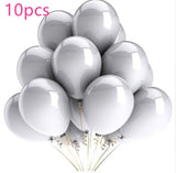 10pcs/set Gold Confetti Latex Balloons