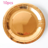 10pcs/set Gold Confetti Latex Balloons