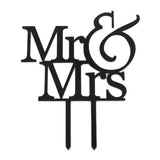 Gold /Sliver MR & MRS  Acrylic Cake Topper