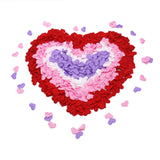 100pcs Heart Shape Fabric Petals