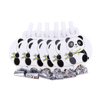 Cartoon Panda Theme Funny Plastic Roll Blowout Noise Makers