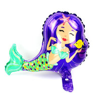 Rainbow Mermaid Headband Princess Mesh Yarn Shell Flower