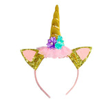 1pc Unicorn Gold Silver Horn Hairbands