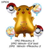 Cartoon Pikachu Pokemon Go Foil Balloons