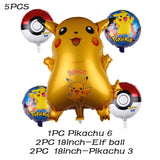 Cartoon Pikachu Pokemon Go Foil Balloons