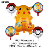 Cartoon Pikachu Pokemon Go Foil Balloons