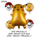 Cartoon Pikachu Pokemon Go Foil Balloons