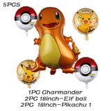 Cartoon Pikachu Pokemon Go Foil Balloons
