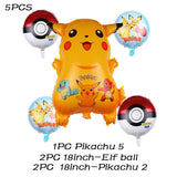 Cartoon Pikachu Pokemon Go Foil Balloons