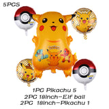 Cartoon Pikachu Pokemon Go Foil Balloons