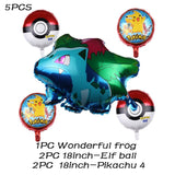 Cartoon Pikachu Pokemon Go Foil Balloons