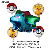 Cartoon Pikachu Pokemon Go Foil Balloons