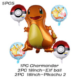 Cartoon Pikachu Pokemon Go Foil Balloons