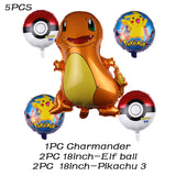 Cartoon Pikachu Pokemon Go Foil Balloons