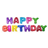 Letters HAPPY BIRTHDAY Foil Balloons