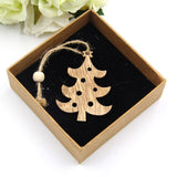 16PCS DIY Christmas Wooden Pendant Star&Deer&Tree Ornaments