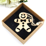 16PCS DIY Christmas Wooden Pendant Star&Deer&Tree Ornaments