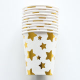 10pcs/lot Gold Wave Party Supplies Paper Cup