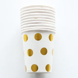 10pcs/lot Gold Wave Party Supplies Paper Cup