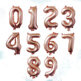 40 Inch 32inch 16 inch Rose Gold Silver Blue Pink Number Balloon