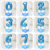 40 Inch 32inch 16 inch Rose Gold Silver Blue Pink Number Balloon