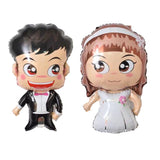 Wedding Girl Boy Foil Balloons
