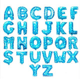 16 Inch Gold Silver Blue Pink Alphabet Letters Balloons