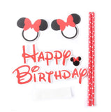1set Mickey Minnie Mouse Theme Cupcake Topper Flags