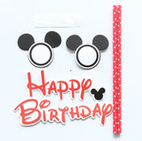 1set Mickey Minnie Mouse Theme Cupcake Topper Flags