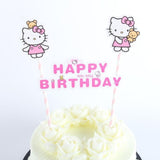 1set Mickey Minnie Mouse Theme Cupcake Topper Flags