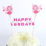 1set Mickey Minnie Mouse Theme Cupcake Topper Flags