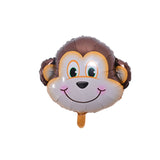 6pcs Mini Animal Foil Balloons