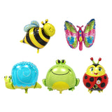 6pcs Mini Animal Foil Balloons