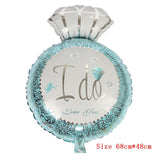 Wedding Baloons Bride and Groom Kiss Love Foil Balloons