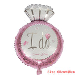 Wedding Baloons Bride and Groom Kiss Love Foil Balloons