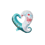 Wedding Baloons Bride and Groom Kiss Love Foil Balloons