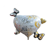 Wedding Baloons Bride and Groom Kiss Love Foil Balloons