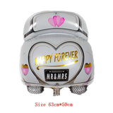 Wedding Baloons Bride and Groom Kiss Love Foil Balloons