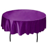 145cmx145cm Tablecloth Solid Round 21 Colors