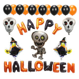 31pcs Happy Halloween Foil Balloons