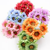 6Pcs Artificial DIY Flowers Fake Sunflower