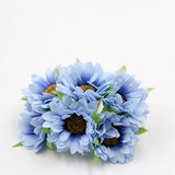 6Pcs Artificial DIY Flowers Fake Sunflower