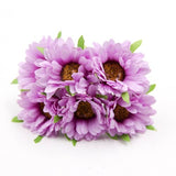 6Pcs Artificial DIY Flowers Fake Sunflower